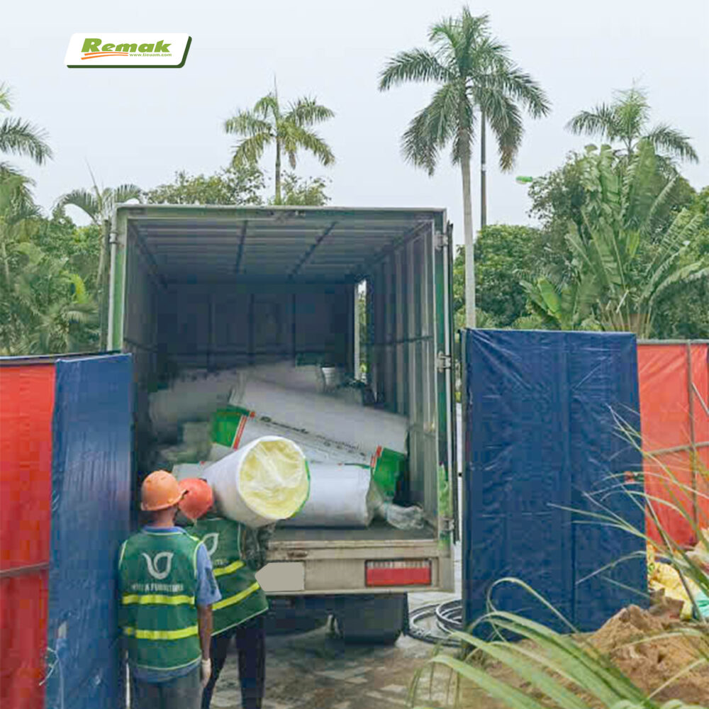 Remak giao hàng nhanh 24/7 đảm bảo tiến độ công trình hoàn thiện nhanh chóng