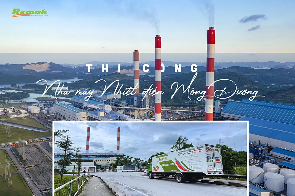 Bông gốm Remak® được dùng để cách nhiệt hệ thống đường ống tại Nhà máy Nhiệt điện Mông Dương 1