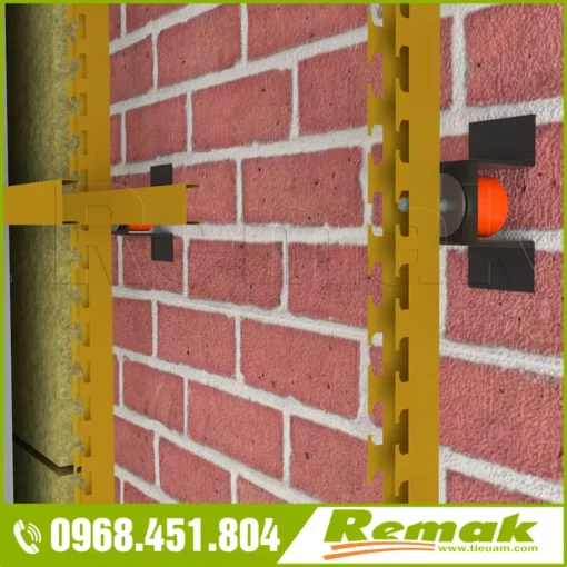 Lò xo cách âm tường Remak® Wall vibration absorber G50T đơn giản, hiệu quả ấn tượng