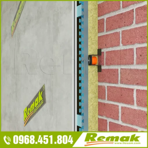 Lò xo cách âm tường Remak® Wall vibration absorber G50T đơn giản, hiệu quả ấn tượng