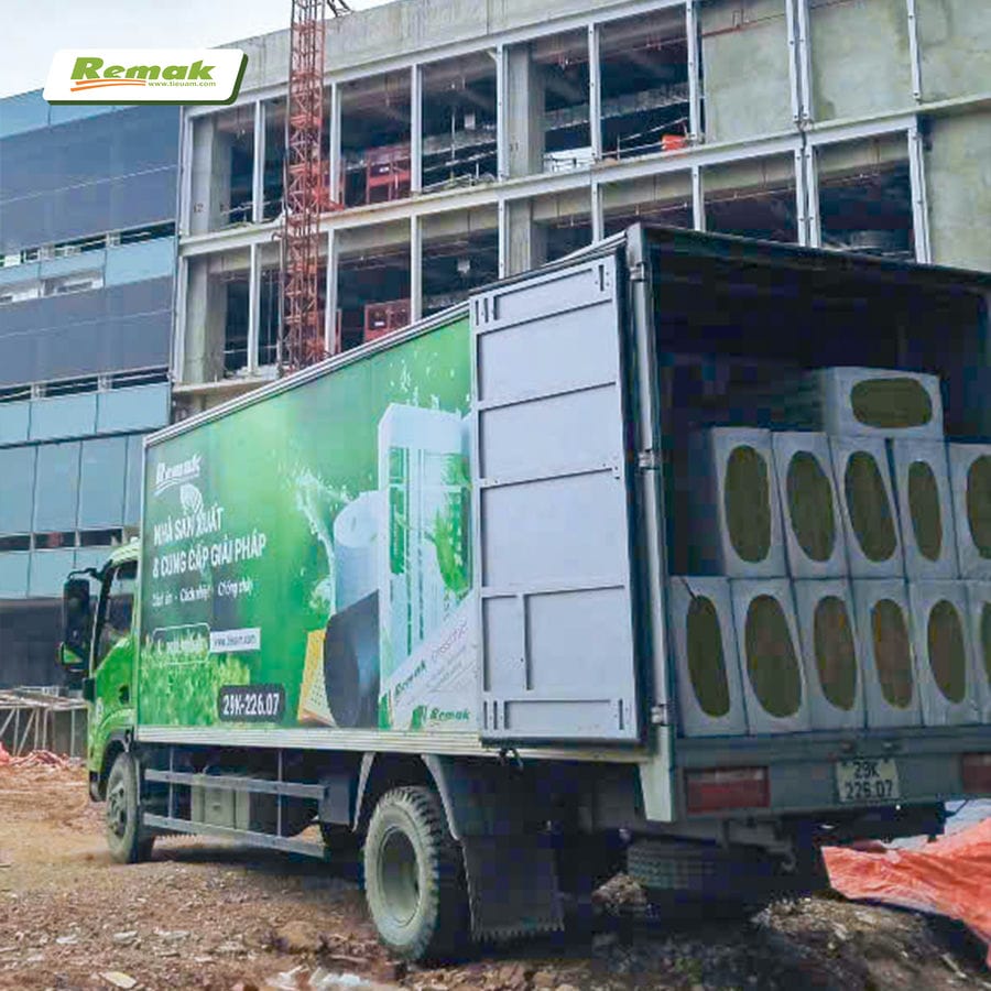 Bông khoáng cách âm, cách nhiệt Remak® Rock wool cho nhà ga T2 Sân bay Nội Bài