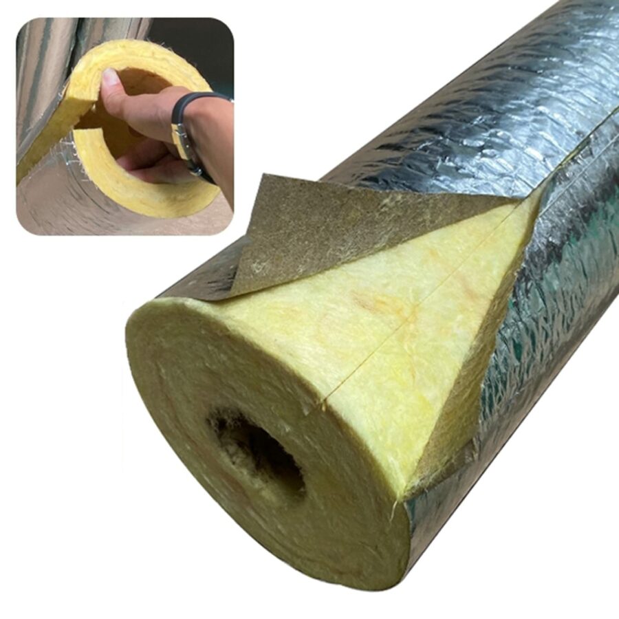 Bông thủy tinh dạng ống dùng để bọc bảo ôn hiệu quả