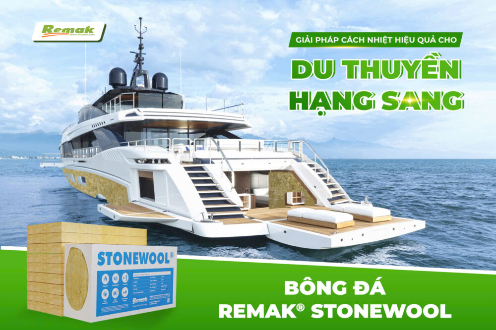 Bông đá Remak Stonewool cách nhiệt du thuyền hạng sang